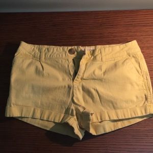 Pastel Yellow Shorts